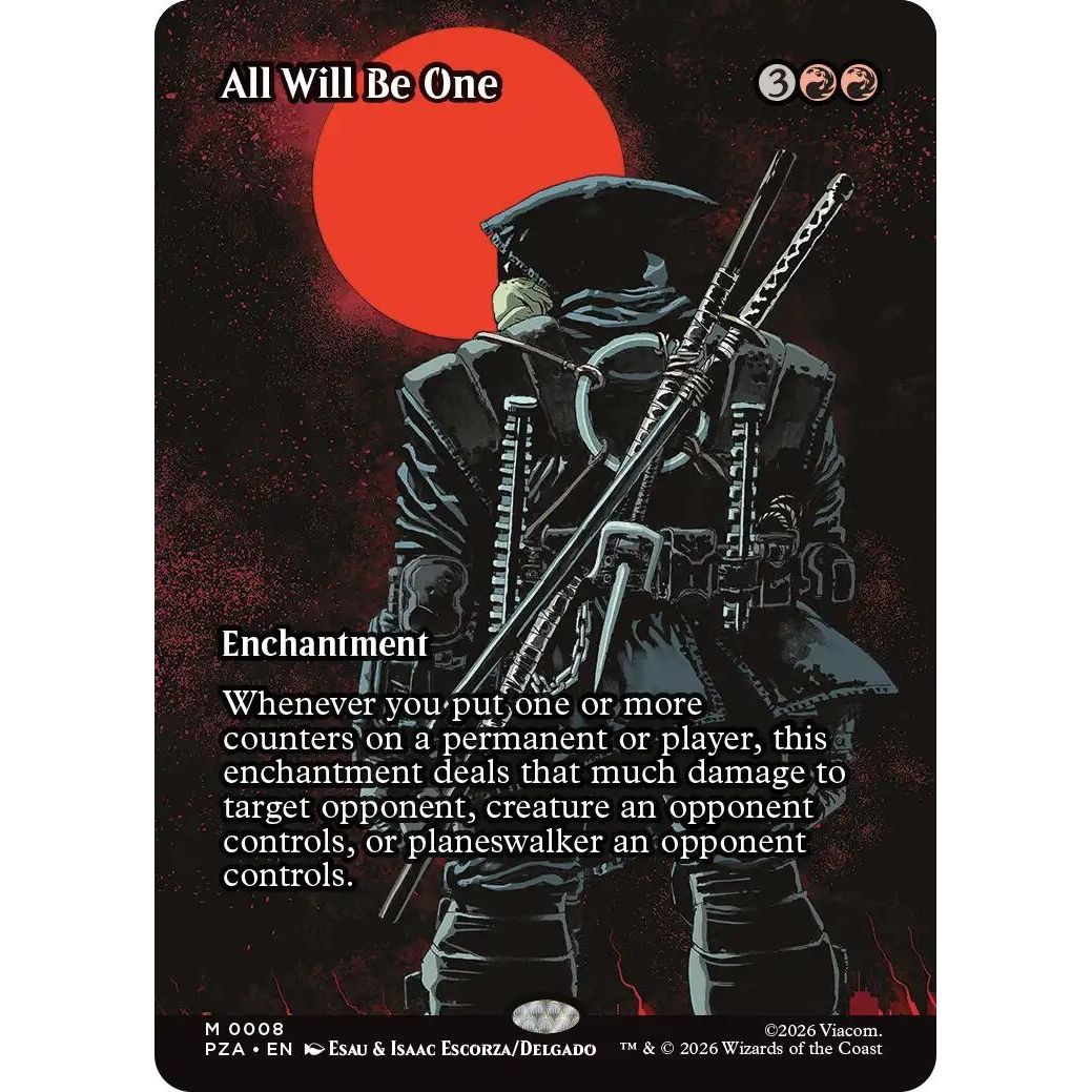 Image for All Will Be One (Borderless) (8) (Teenage Mutant Ninja Turtles Source Material) - Magic: The Gathering