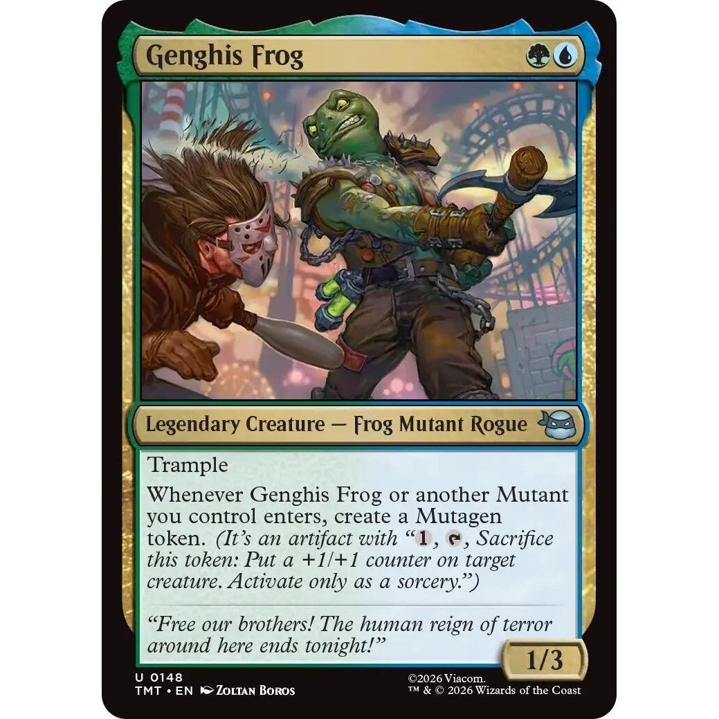 Image for Genghis Frog (148) (Teenage Mutant Ninja Turtles) - Magic: The Gathering