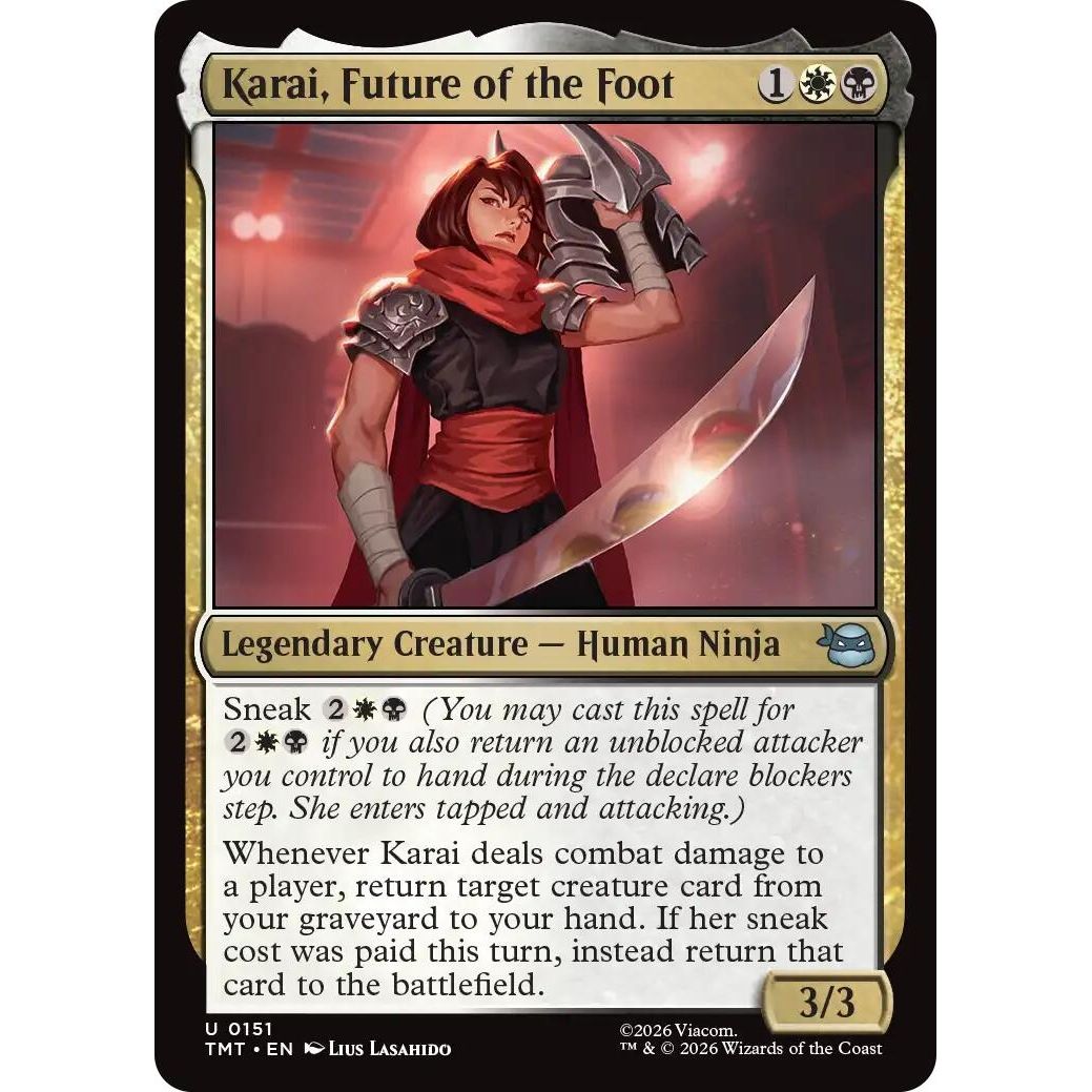 Image for Karai, Future of the Foot (151) (Teenage Mutant Ninja Turtles) - Magic: The Gathering