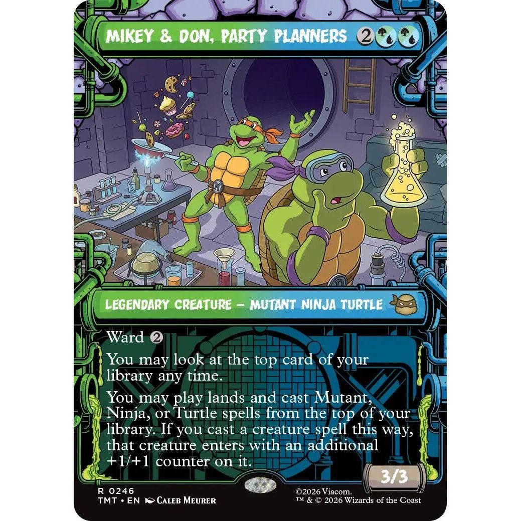 Image for Mikey & Don, Party Planners (Showcase) (246) (Teenage Mutant Ninja Turtles) - Magic: The Gathering