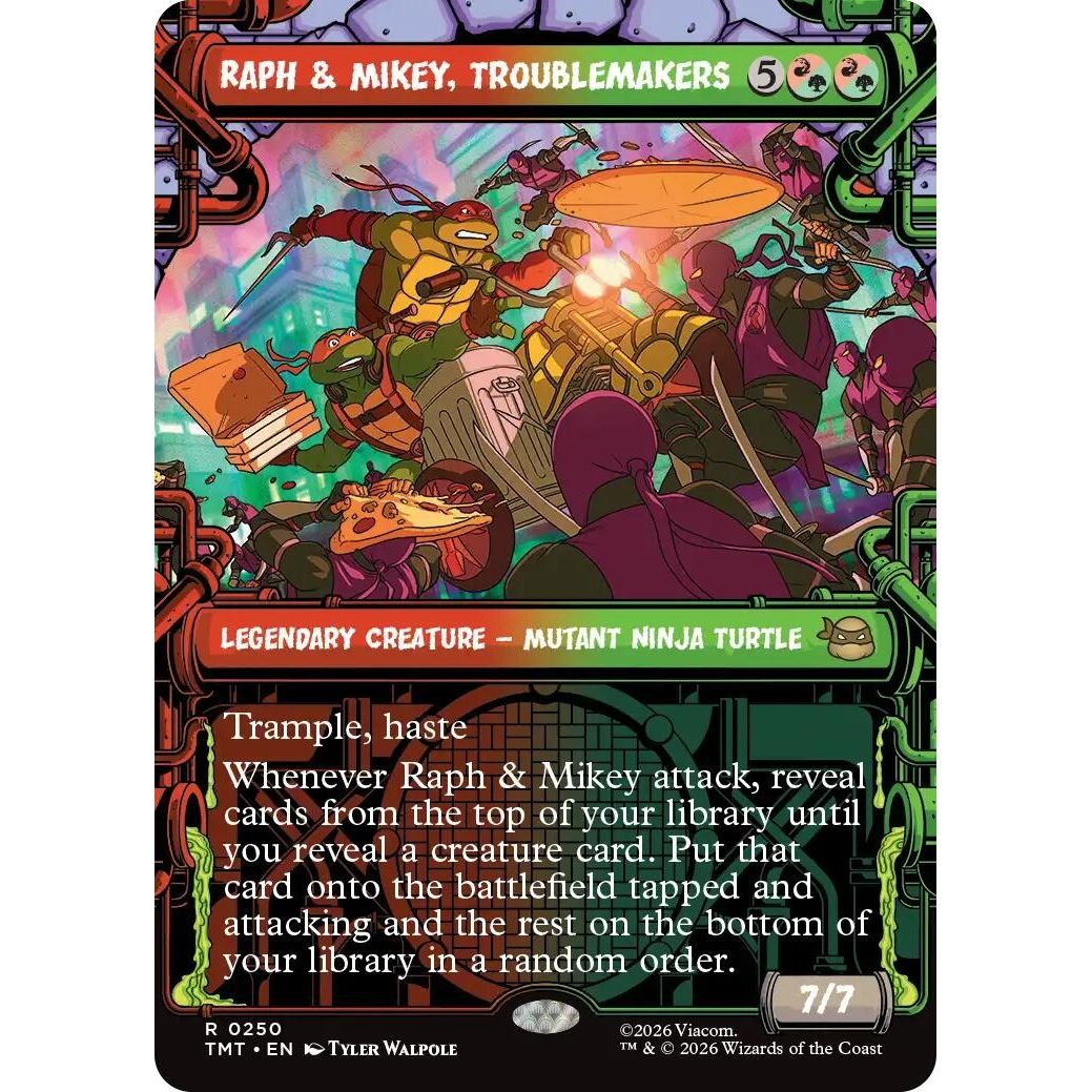 Image for Raph & Mikey, Troublemakers (Showcase) (250) (Teenage Mutant Ninja Turtles) - Magic: The Gathering