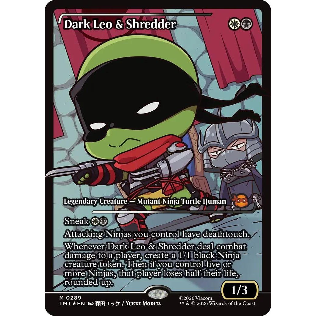 Image for Dark Leo & Shredder (Showcase) (289) (Teenage Mutant Ninja Turtles) - Magic: The Gathering