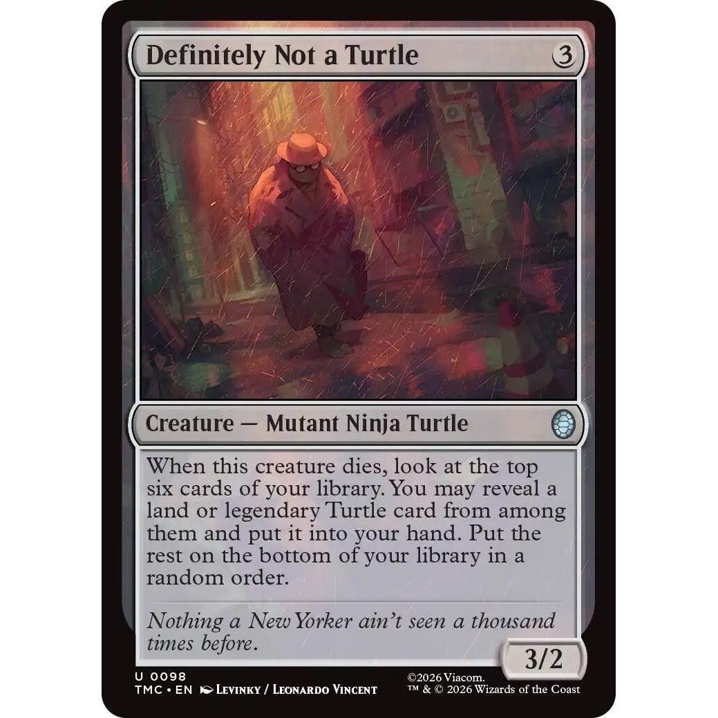 Image for Definitely Not a Turtle (98) (Teenage Mutant Ninja Turtles) - Magic: The Gathering