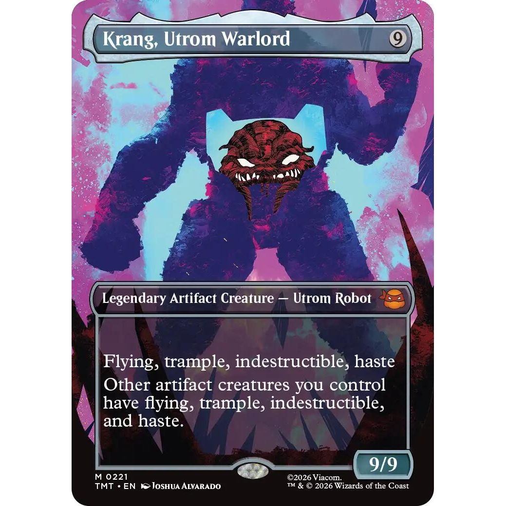 Image for Krang, Utrom Warlord (Borderless) (221) (Teenage Mutant Ninja Turtles) - Magic: The Gathering