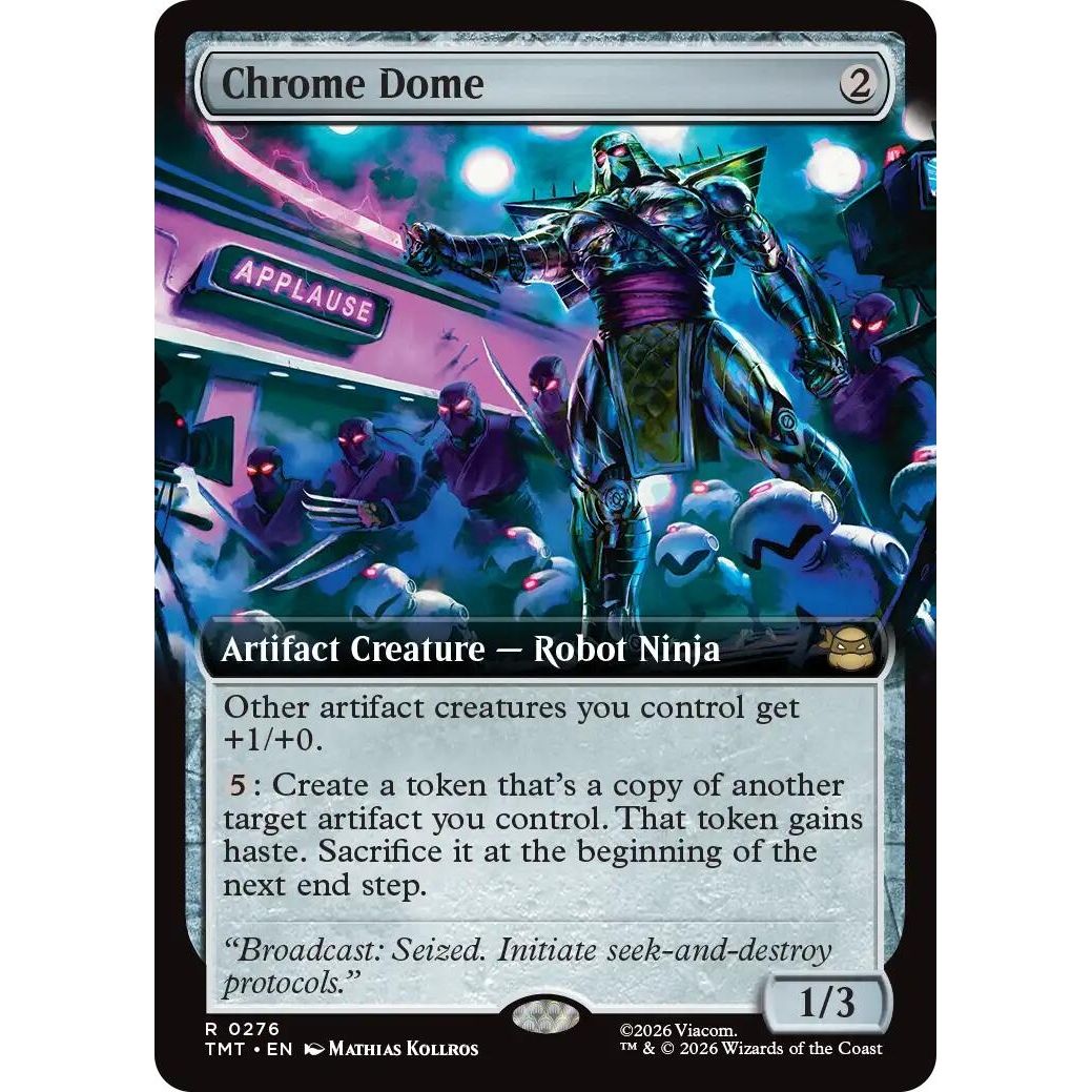 Image for Chrome Dome (Extended Art) (276) (Teenage Mutant Ninja Turtles) - Magic: The Gathering
