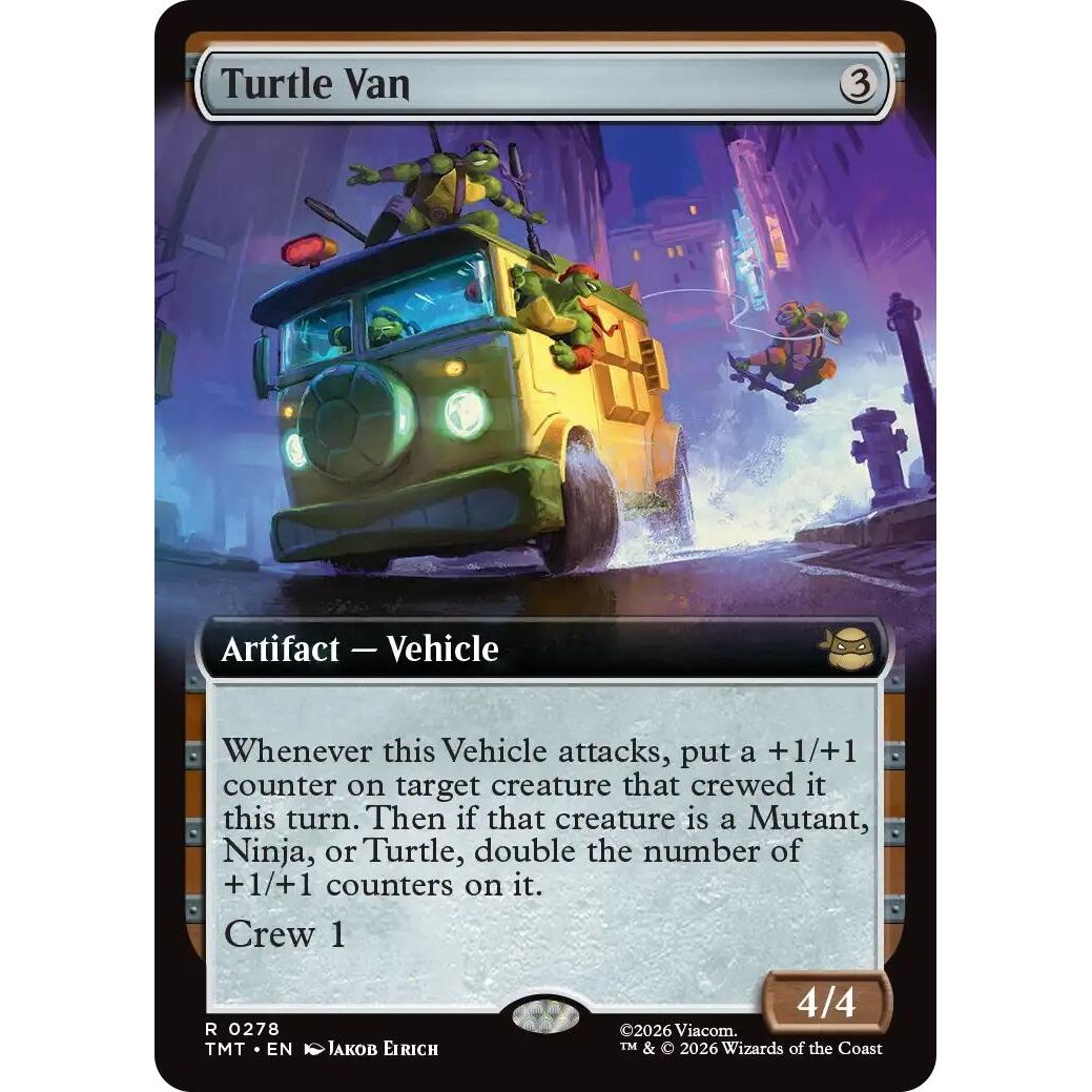 Image for Turtle Van (Extended Art) (278) (Teenage Mutant Ninja Turtles) - Magic: The Gathering