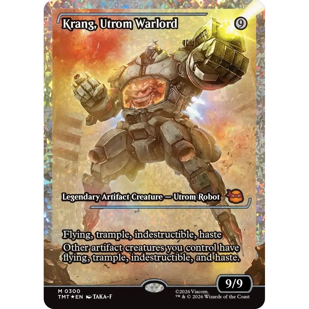 Image for Krang, Utrom Warlord (Showcase) (Fracture Foil) (300) (Teenage Mutant Ninja Turtles) - Magic: The Gathering