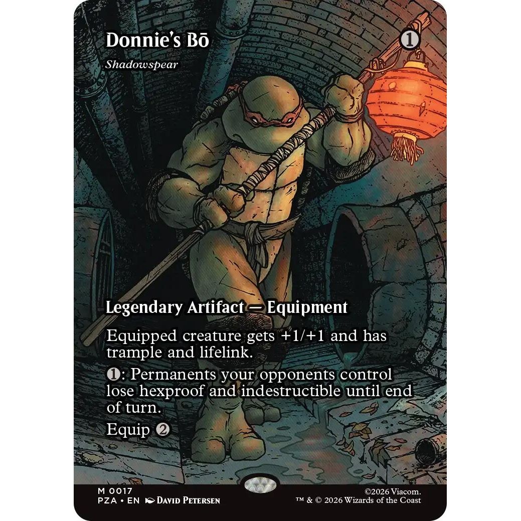 Image for Donnie's Bo - Shadowspear (Borderless) (17) (Teenage Mutant Ninja Turtles Source Material) - Magic: The Gathering