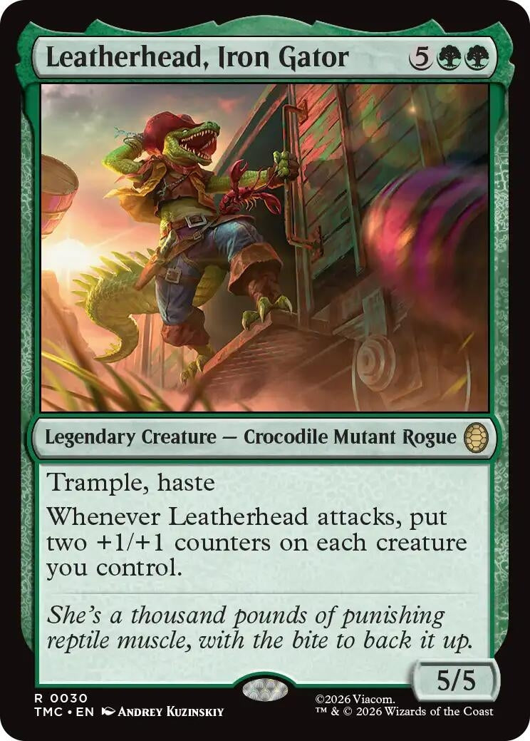 Image for Leatherhead, Iron Gator (30) (Teenage Mutant Ninja Turtles) - Magic: The Gathering