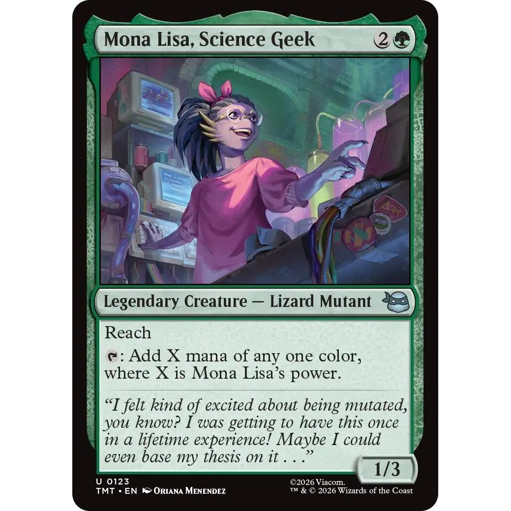Image for Mona Lisa, Science Geek (123) (Teenage Mutant Ninja Turtles) - Magic: The Gathering