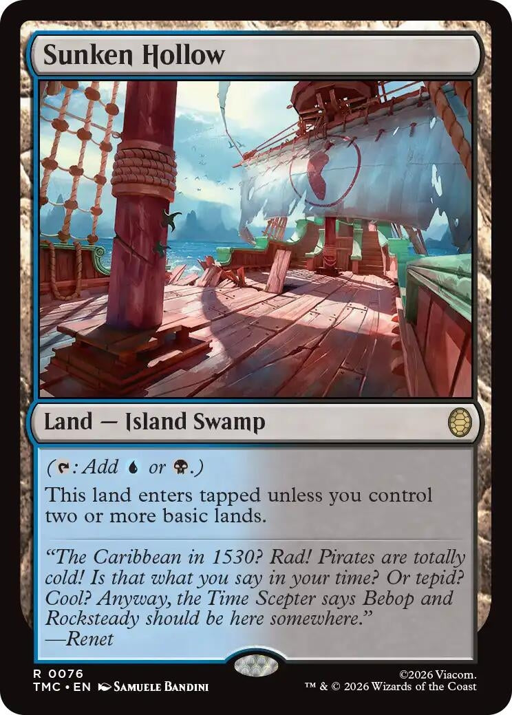 Image for Sunken Hollow (76) (Teenage Mutant Ninja Turtles) - Magic: The Gathering
