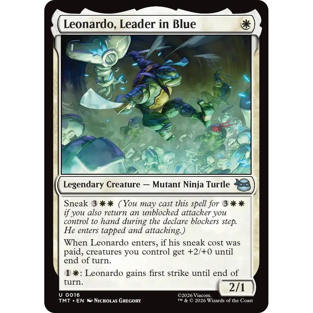 Image for Leonardo, Leader in Blue (16) (Teenage Mutant Ninja Turtles) - Magic: The Gathering