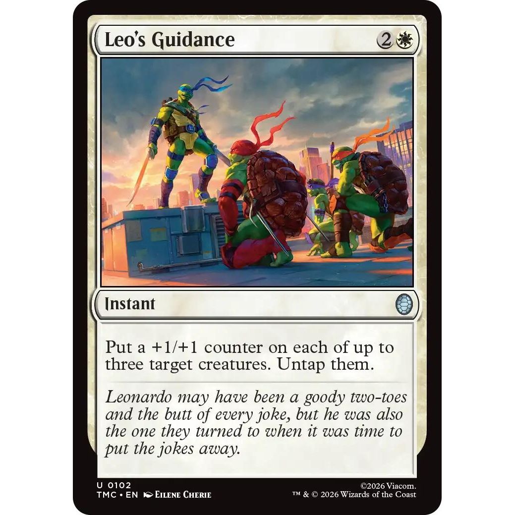Image for Leo's Guidance (102) (Teenage Mutant Ninja Turtles) - Magic: The Gathering