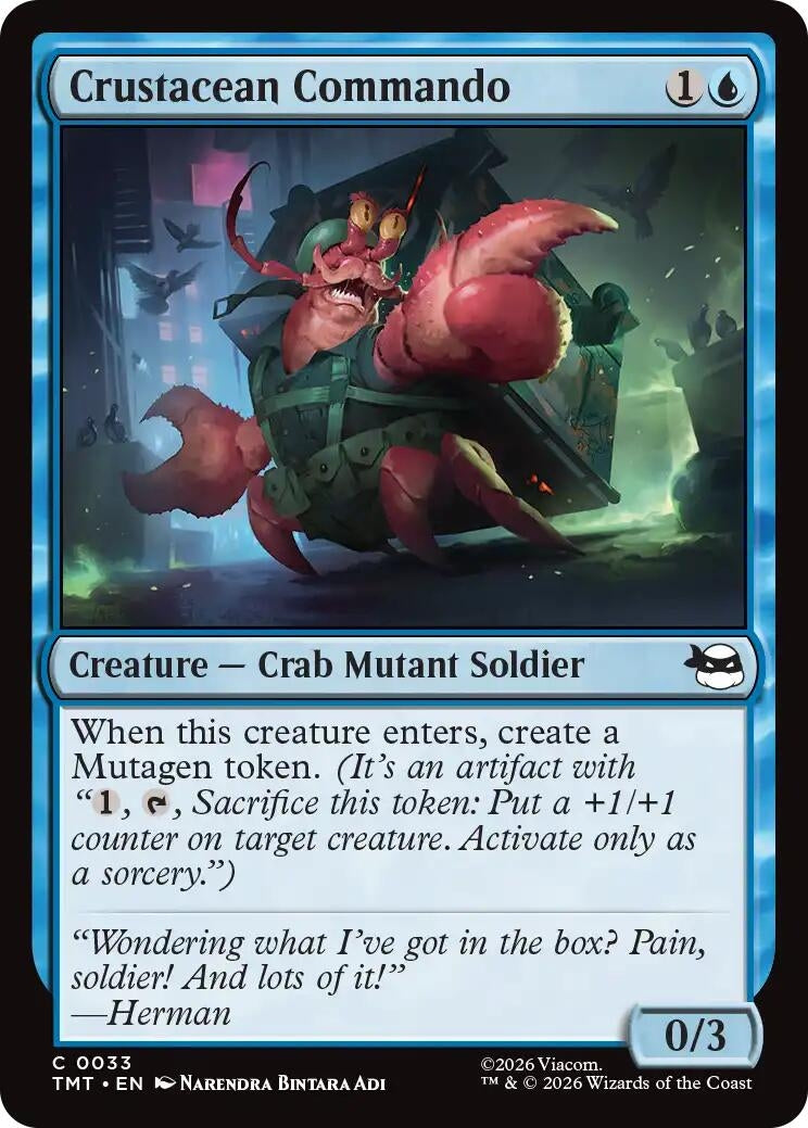Image for Crustacean Commando (33) (Teenage Mutant Ninja Turtles) - Magic: The Gathering