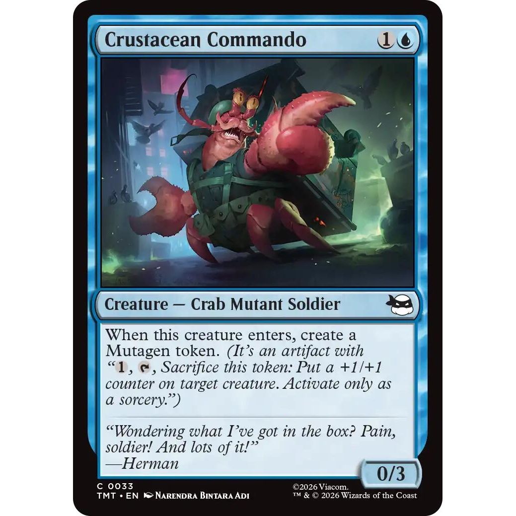 Image for Crustacean Commando (33) (Teenage Mutant Ninja Turtles) - Magic: The Gathering