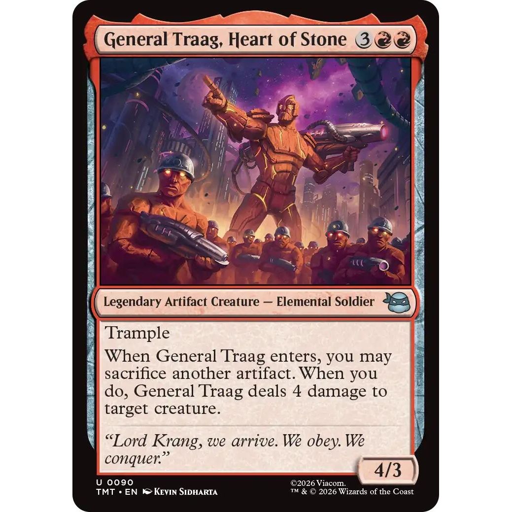 Image for General Traag, Heart of Stone (90) (Teenage Mutant Ninja Turtles) - Magic: The Gathering