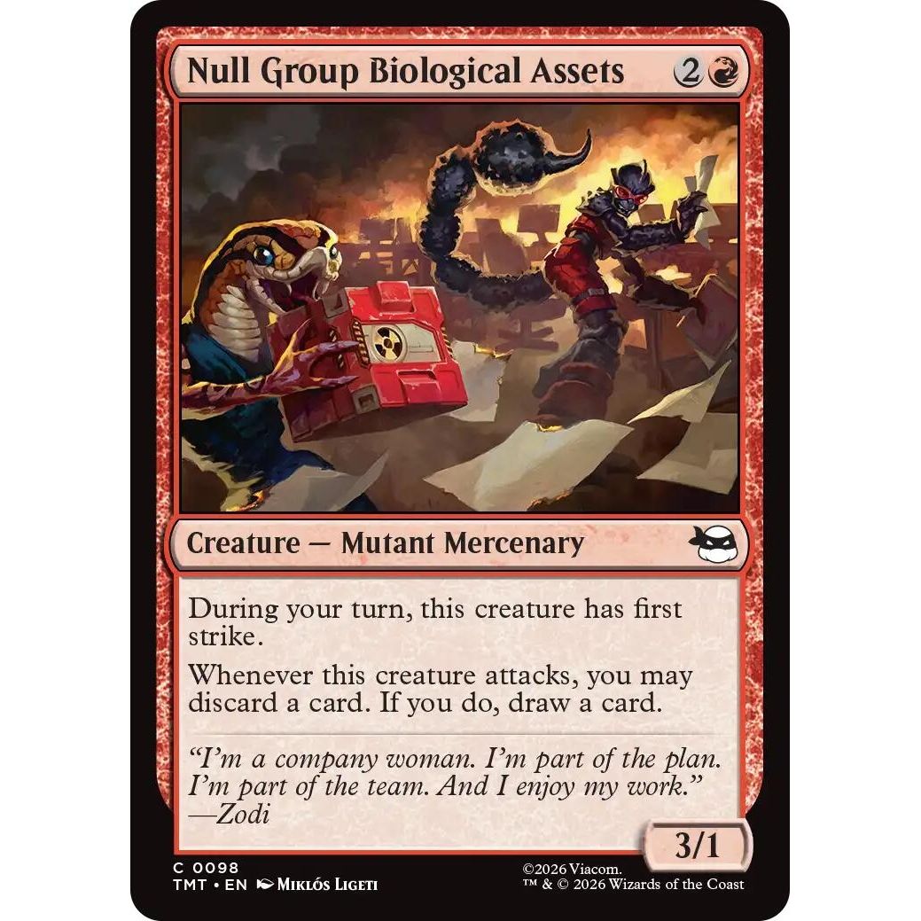 Image for Null Group Biological Assets (98) (Teenage Mutant Ninja Turtles) - Magic: The Gathering