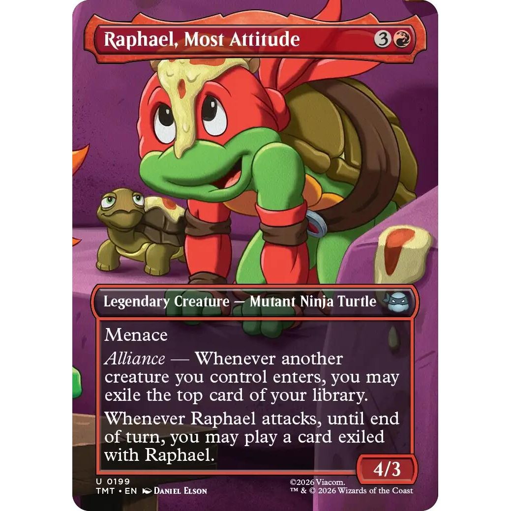 Image for Raphael, Most Attitude (Borderless) (199) (Teenage Mutant Ninja Turtles) - Magic: The Gathering