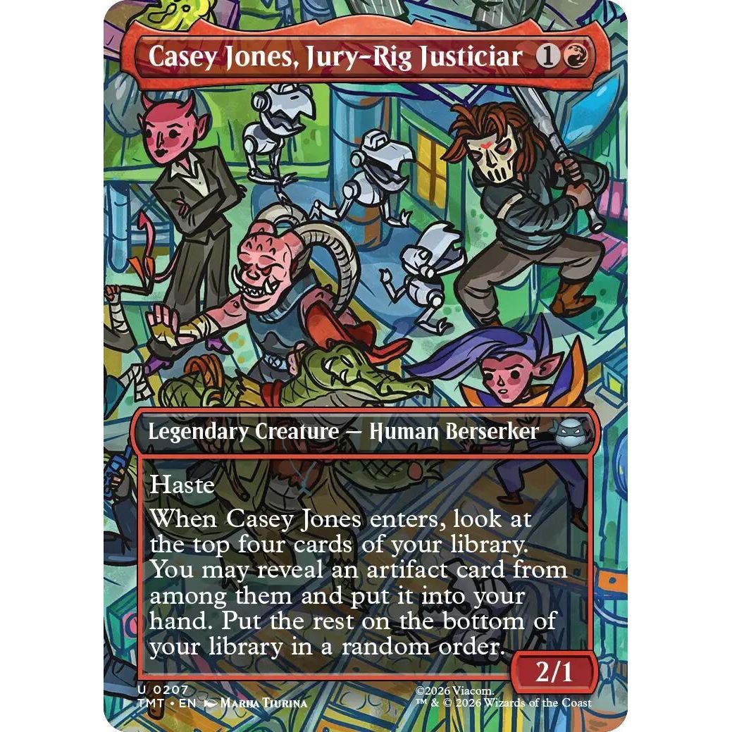 Image for Casey Jones, Jury-Rig Justiciar (Borderless) (207) (Teenage Mutant Ninja Turtles) - Magic: The Gathering