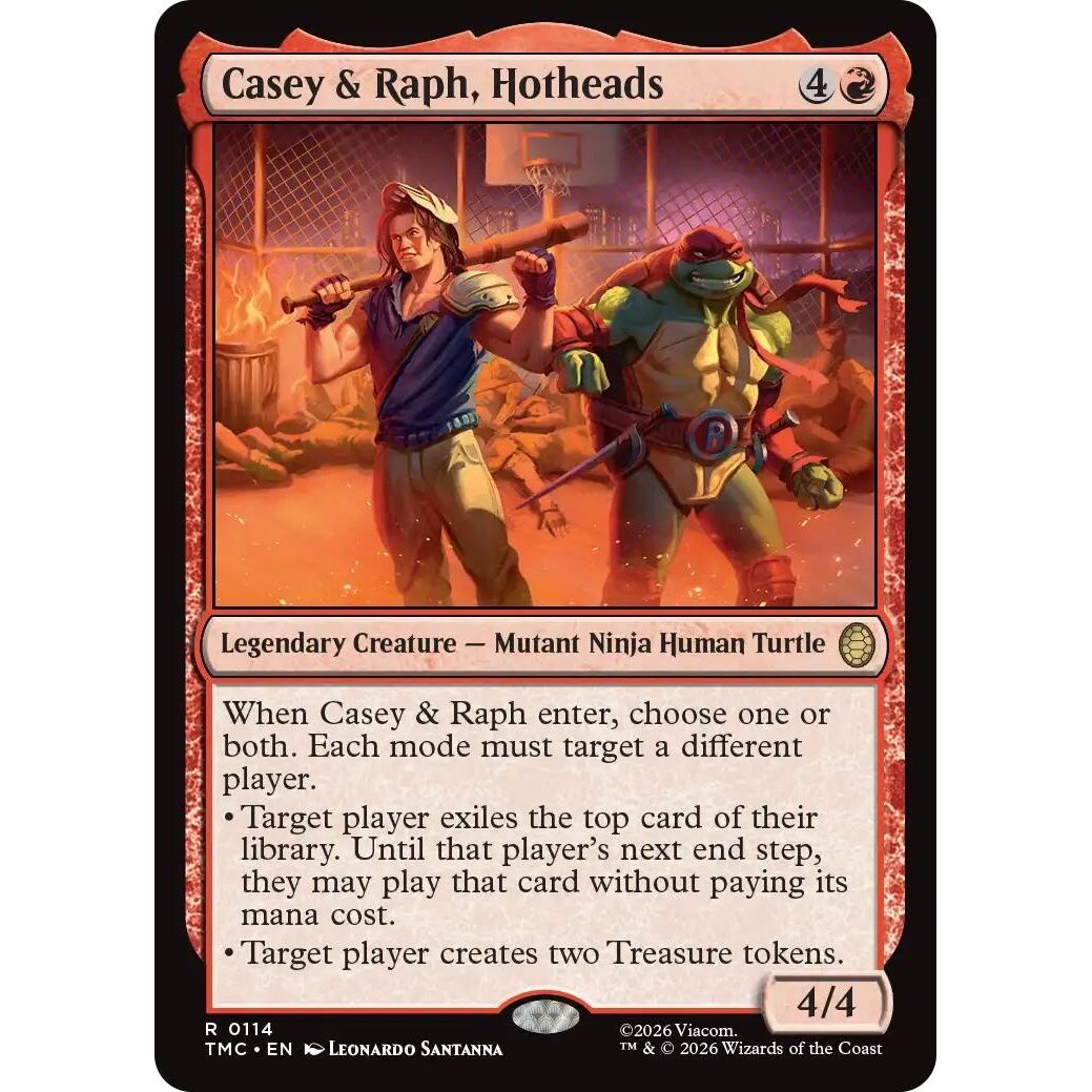 Image for Casey & Raph, Hotheads (114) (Teenage Mutant Ninja Turtles) - Magic: The Gathering