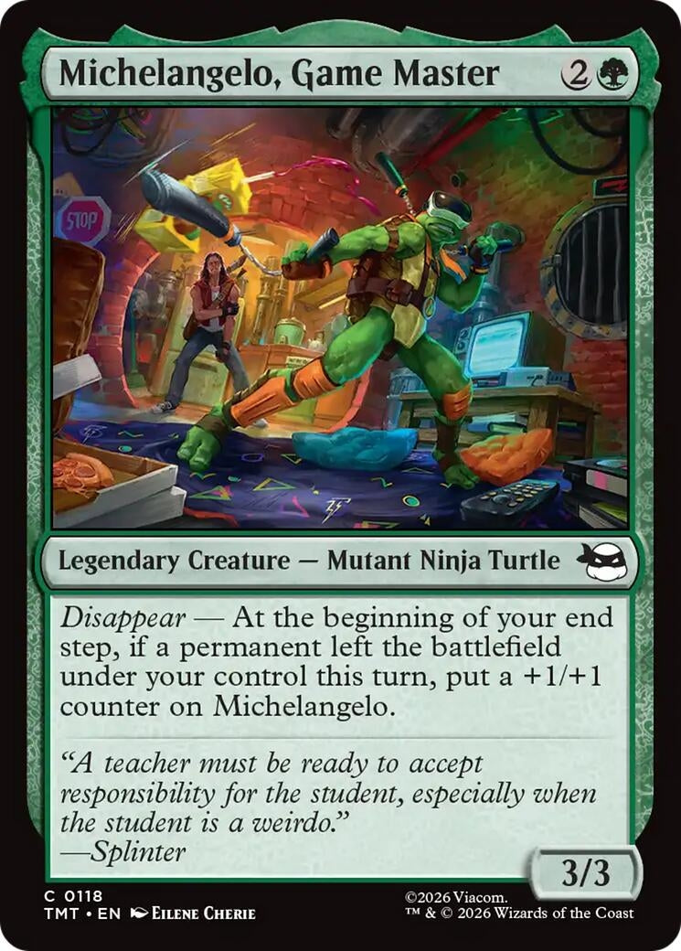 Image for Michelangelo, Game Master (118) (Teenage Mutant Ninja Turtles) - Magic: The Gathering