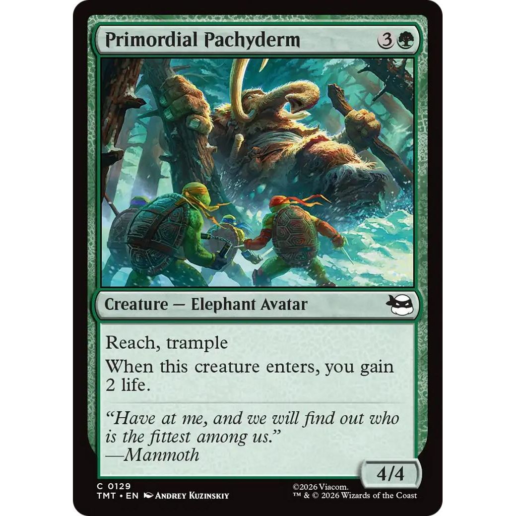 Image for Primordial Pachyderm (129) (Teenage Mutant Ninja Turtles) - Magic: The Gathering