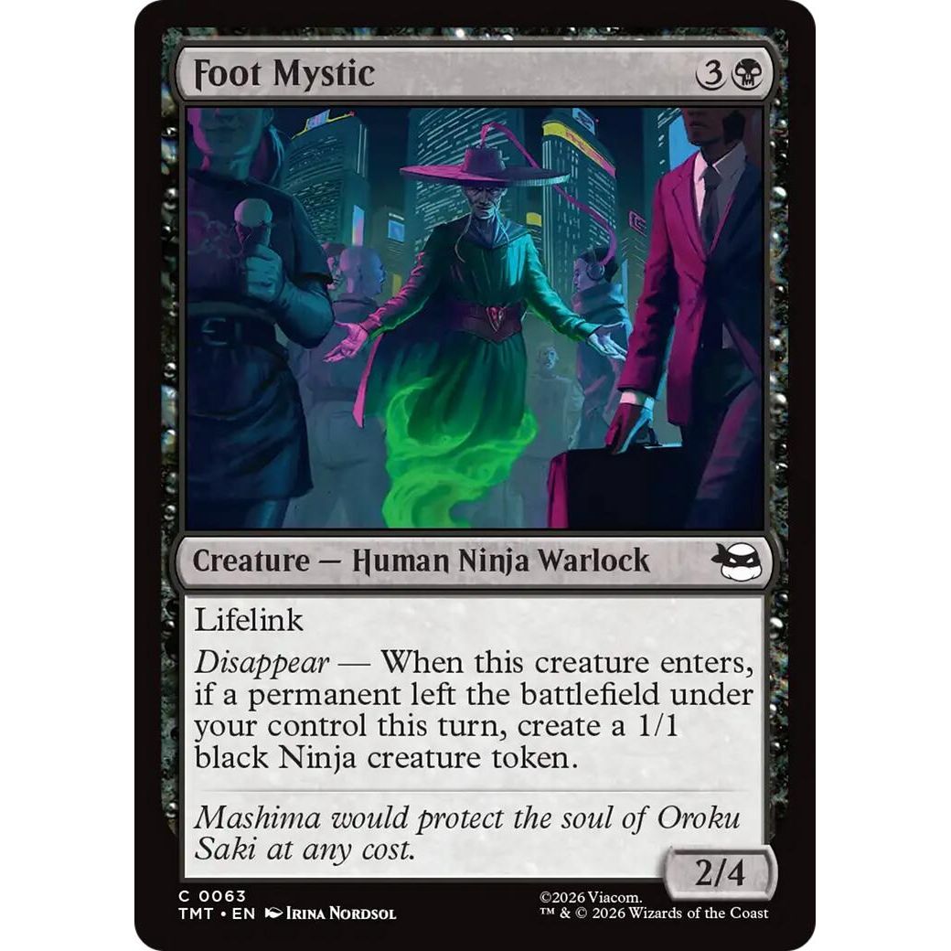 Image for Foot Mystic (63) (Teenage Mutant Ninja Turtles) - Magic: The Gathering