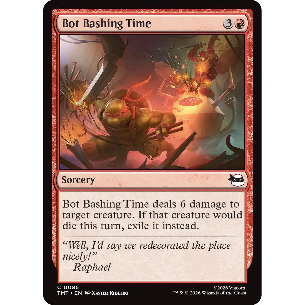Image for Bot Bashing Time (85) (Teenage Mutant Ninja Turtles) - Magic: The Gathering