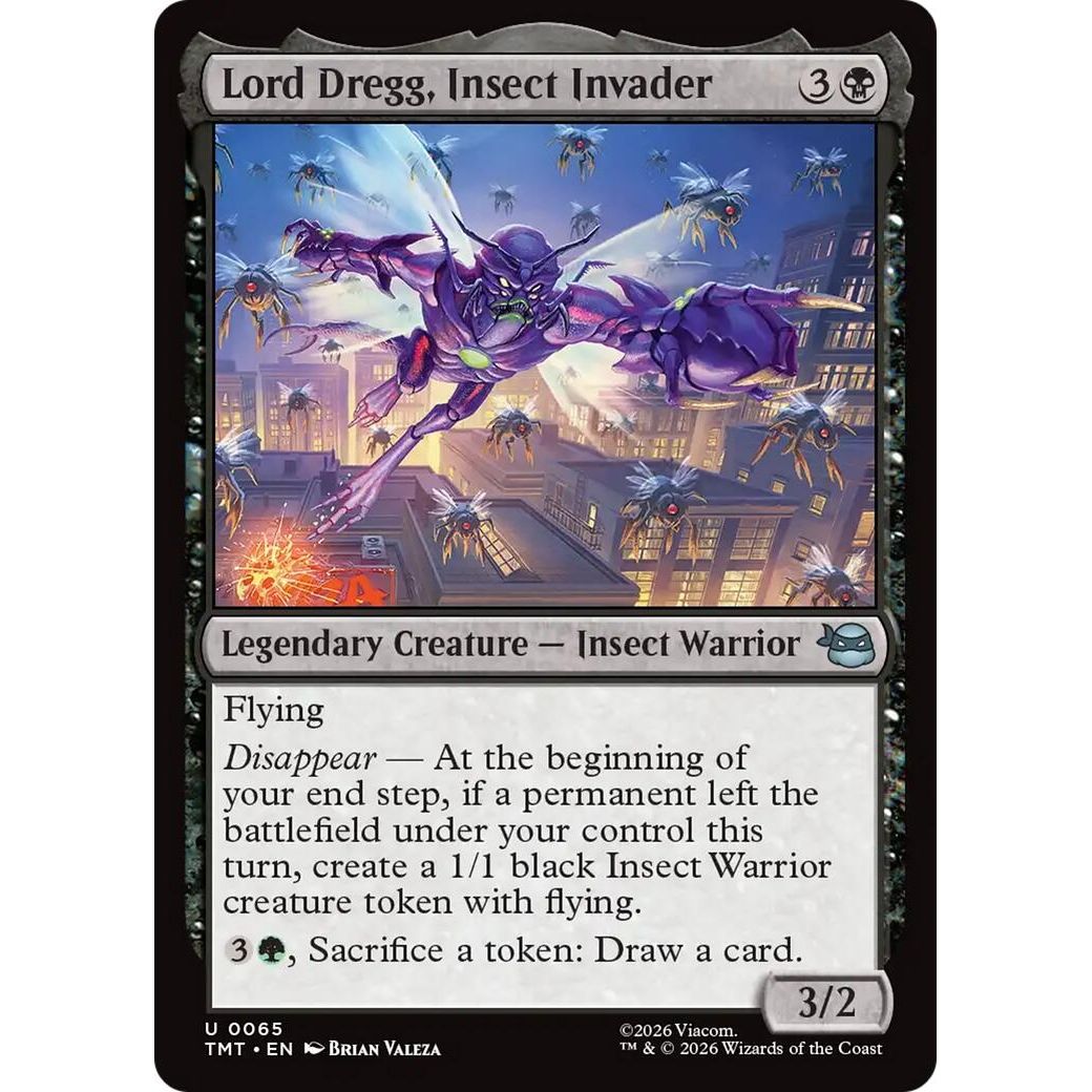 Image for Lord Dregg, Insect Invader (65) (Teenage Mutant Ninja Turtles) - Magic: The Gathering