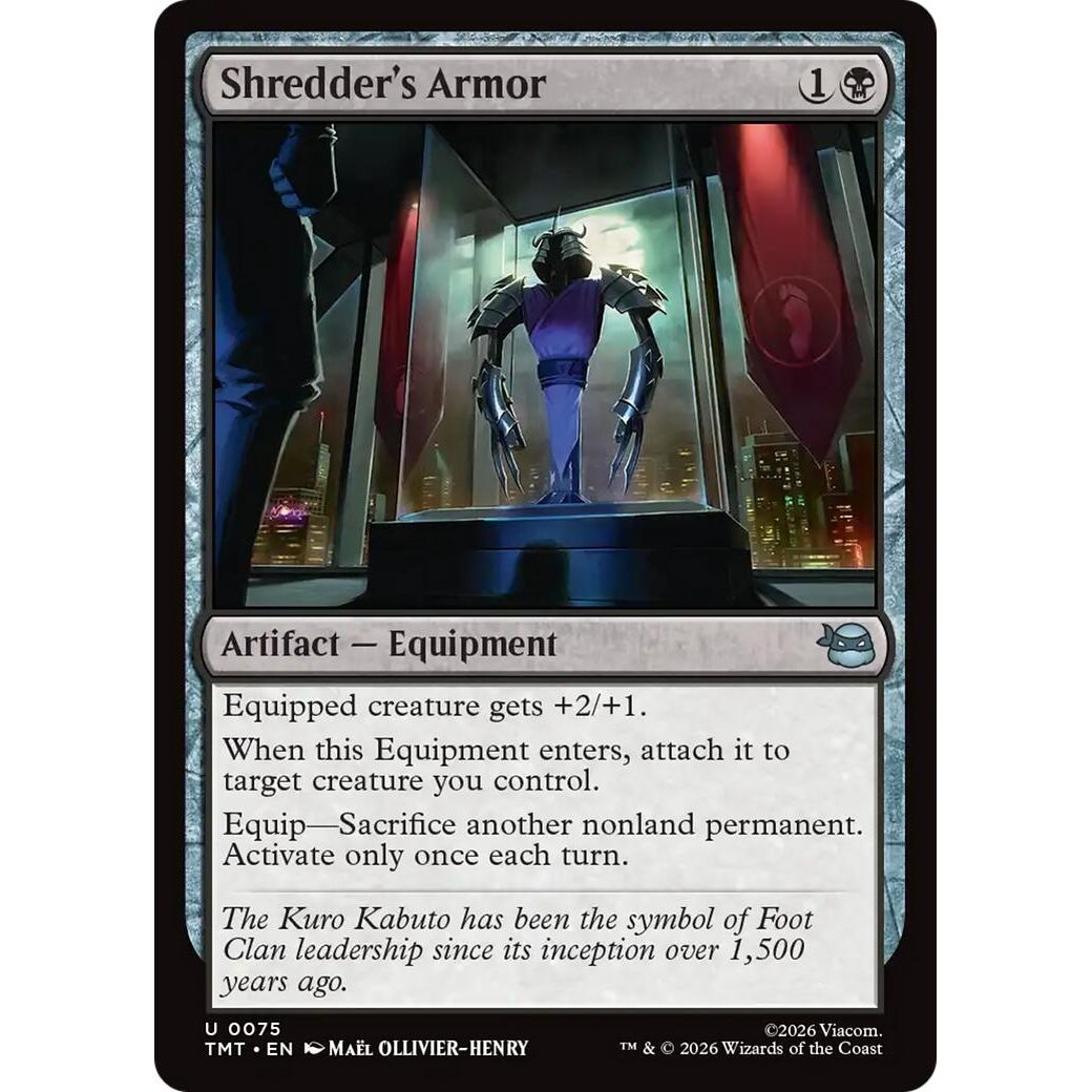 Image for Shredder's Armor (75) (Teenage Mutant Ninja Turtles) - Magic: The Gathering