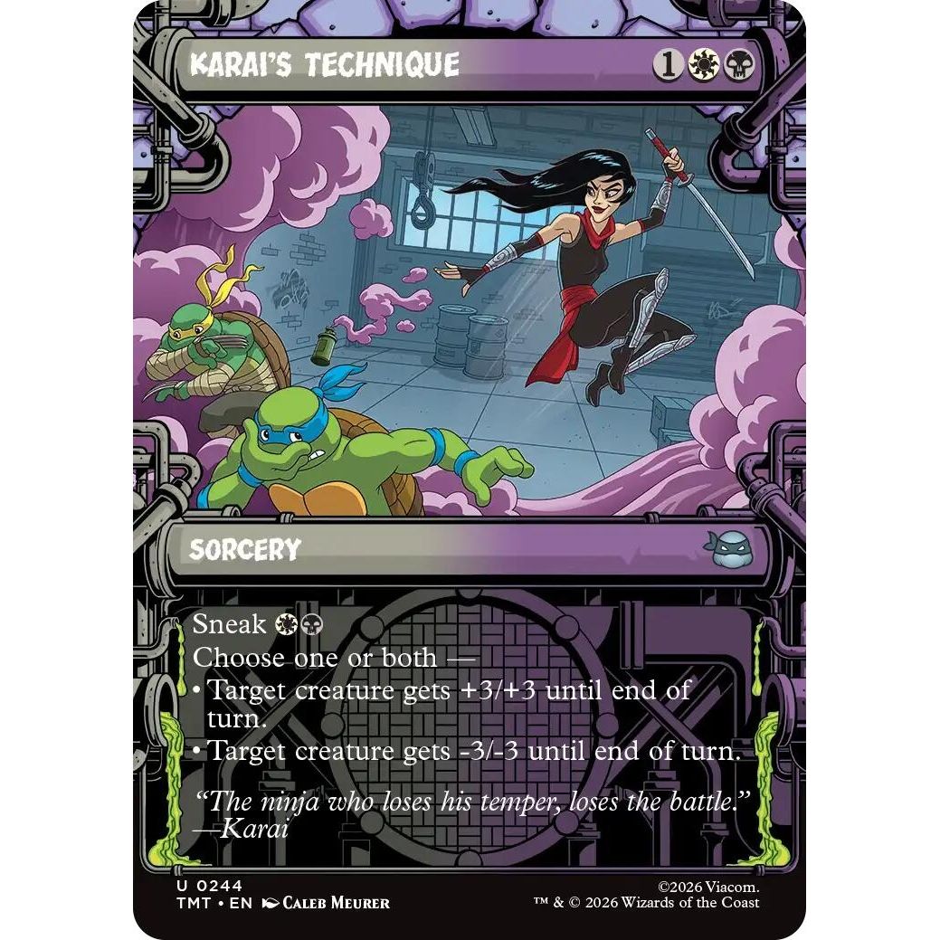 Image for Karai's Technique (Showcase) (244) (Teenage Mutant Ninja Turtles) - Magic: The Gathering