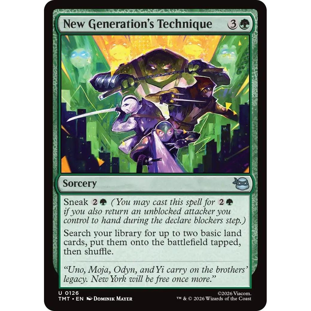 Image for New Generation's Technique (126) (Teenage Mutant Ninja Turtles) - Magic: The Gathering