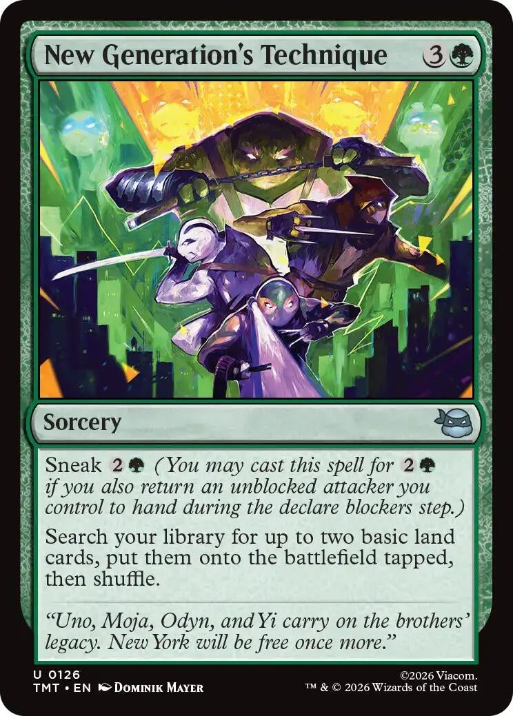 Image for New Generation's Technique (126) (Teenage Mutant Ninja Turtles) - Magic: The Gathering