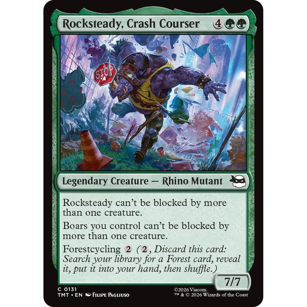 Image for Rocksteady, Crash Courser (131) (Teenage Mutant Ninja Turtles) - Magic: The Gathering