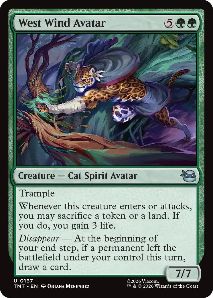 Image for West Wind Avatar (137) (Teenage Mutant Ninja Turtles) - Magic: The Gathering