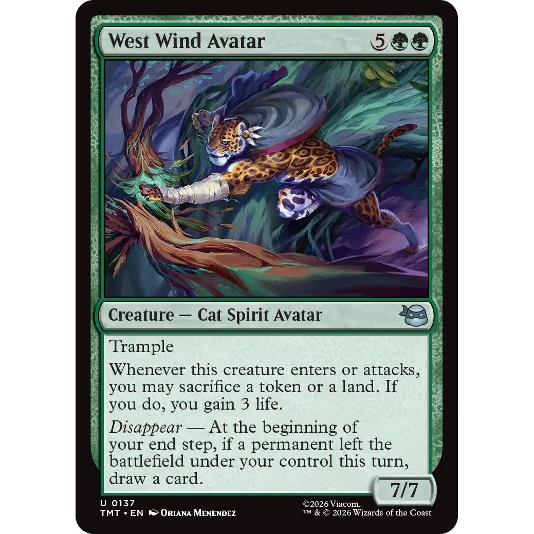 Image for West Wind Avatar (137) (Teenage Mutant Ninja Turtles) - Magic: The Gathering