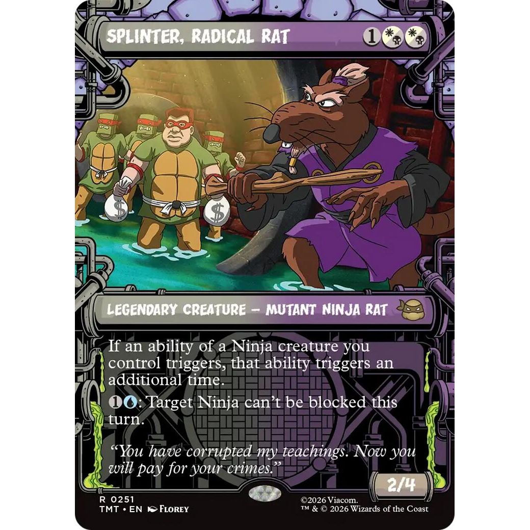 Image for Splinter, Radical Rat (Showcase) (251) (Teenage Mutant Ninja Turtles) - Magic: The Gathering