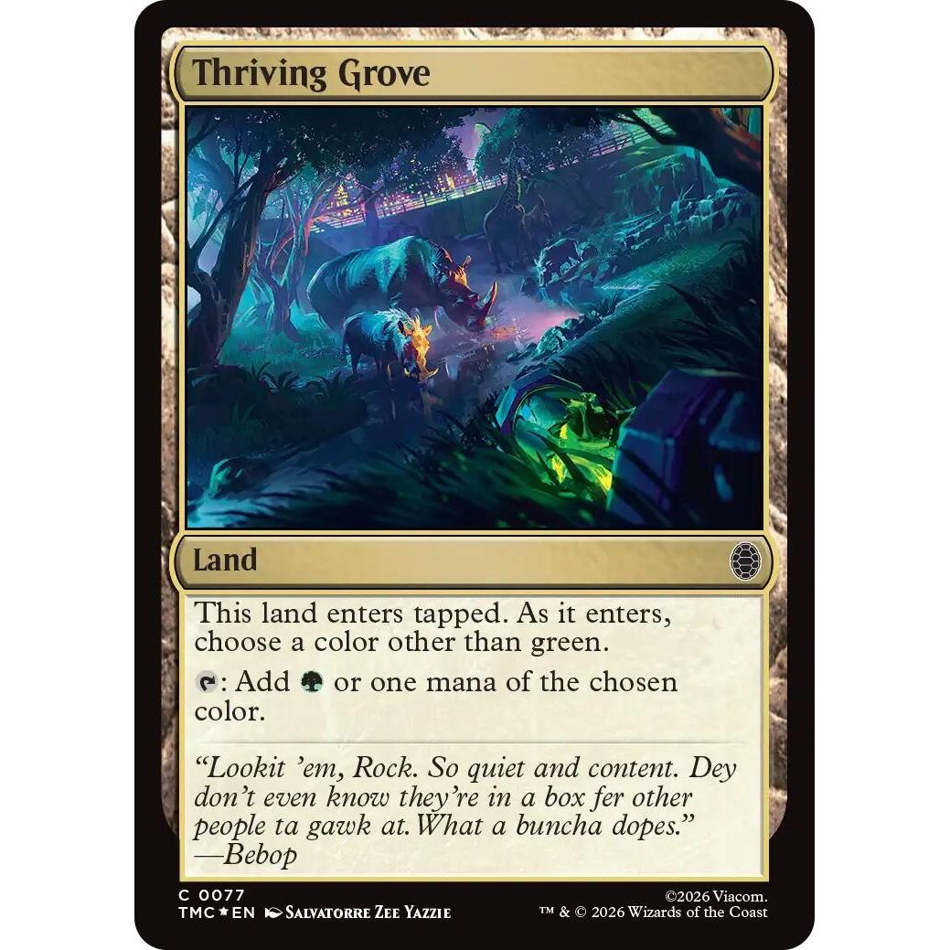 Image for Thriving Grove (Surge Foil) (77) (Teenage Mutant Ninja Turtles) - Magic: The Gathering