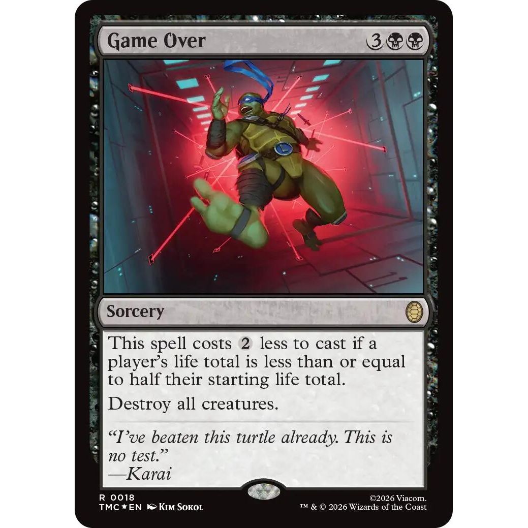 Image for Game Over (Surge Foil) (18) (Teenage Mutant Ninja Turtles) - Magic: The Gathering