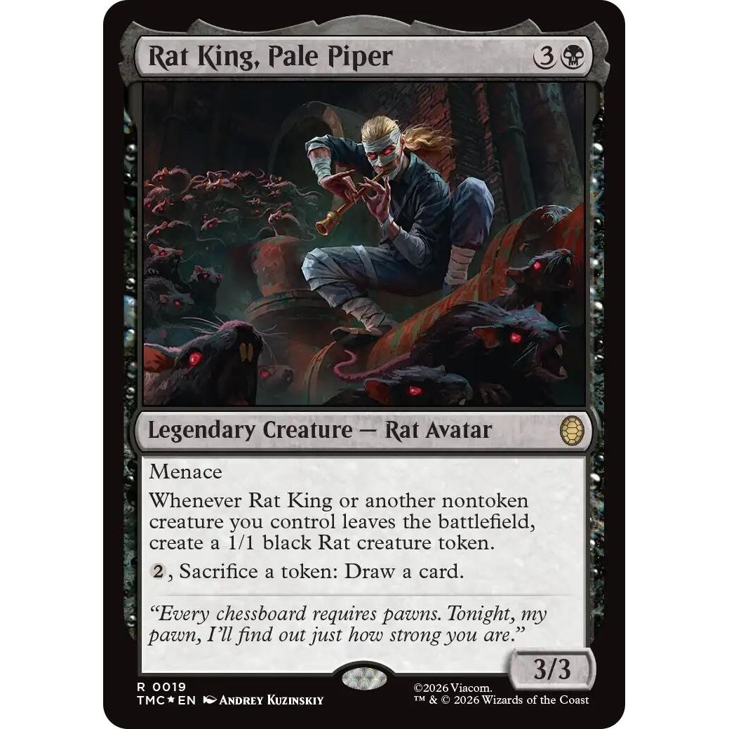 Image for Rat King, Pale Piper (Surge Foil) (19) (Teenage Mutant Ninja Turtles) - Magic: The Gathering