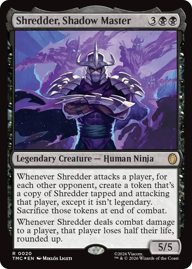 Image for Shredder, Shadow Master (Surge Foil) (20) (Teenage Mutant Ninja Turtles) - Magic: The Gathering