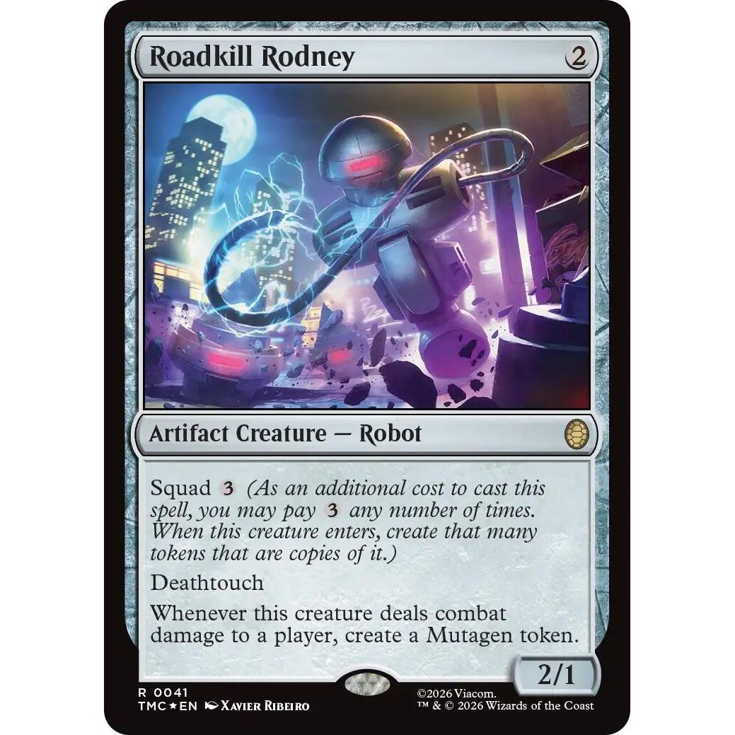 Image for Roadkill Rodney (Surge Foil) (41) (Teenage Mutant Ninja Turtles) - Magic: The Gathering