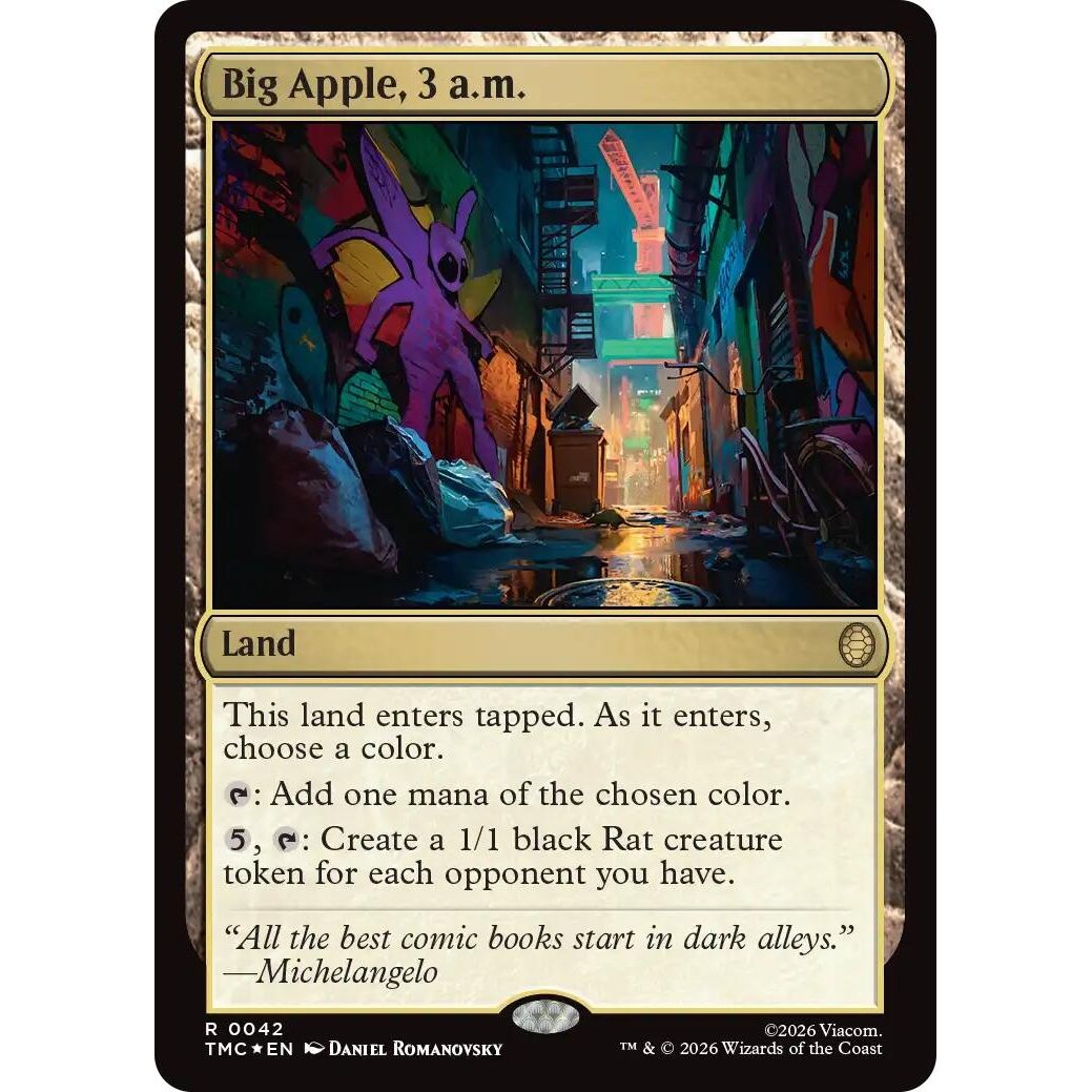 Image for Big Apple, 3 a.m. (Surge Foil) (42) (Teenage Mutant Ninja Turtles) - Magic: The Gathering