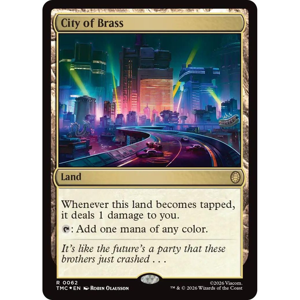 Image for City of Brass (Surge Foil) (62) (Teenage Mutant Ninja Turtles) - Magic: The Gathering