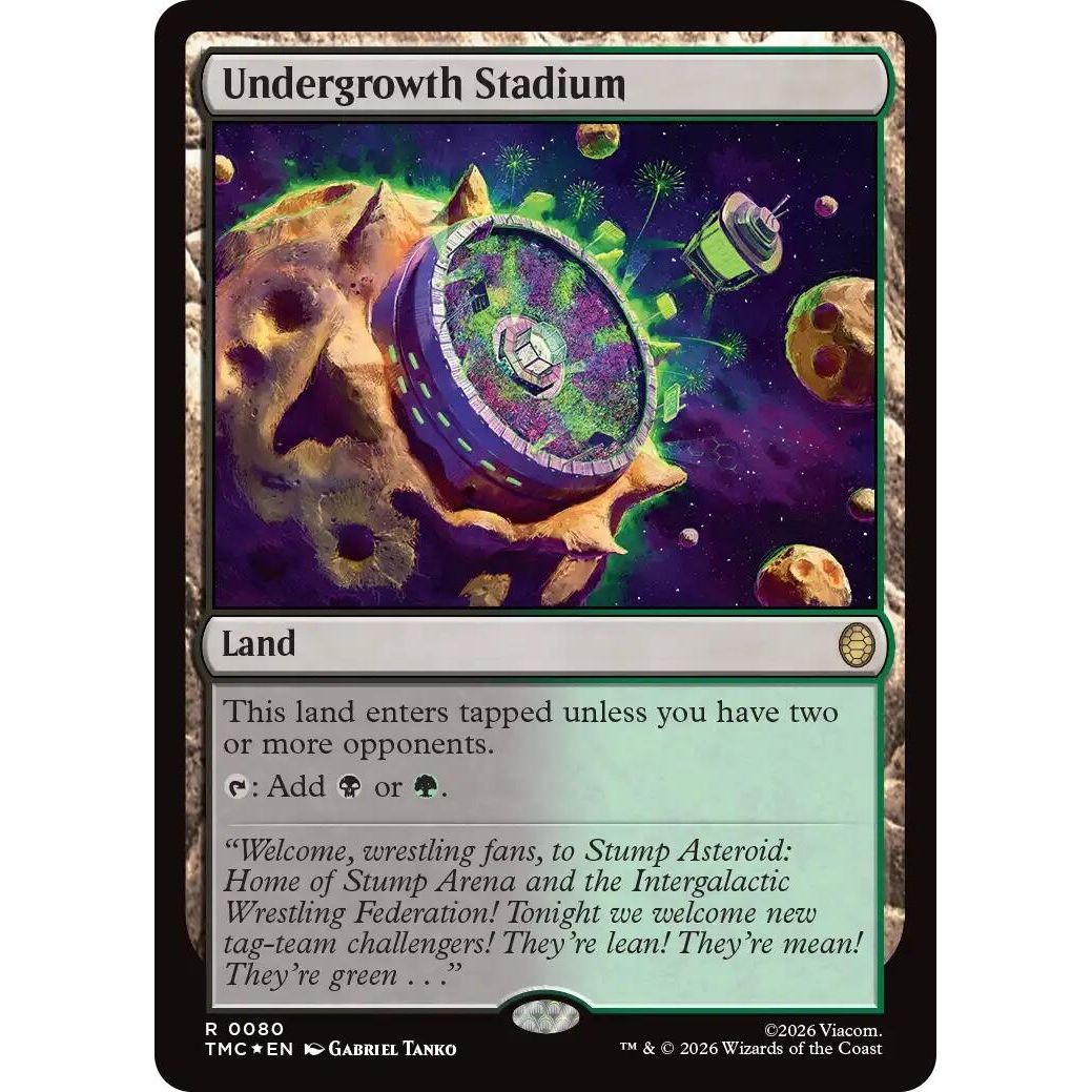 Image for Undergrowth Stadium (Surge Foil) (80) (Teenage Mutant Ninja Turtles) - Magic: The Gathering