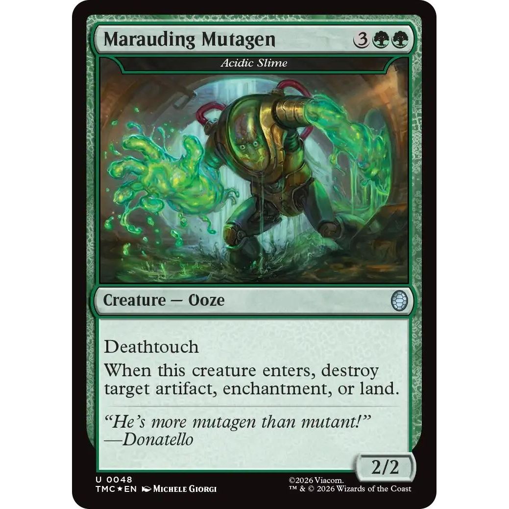 Image for Marauding Mutagen - Acidic Slime (Surge Foil) (48) (Teenage Mutant Ninja Turtles) - Magic: The Gathering