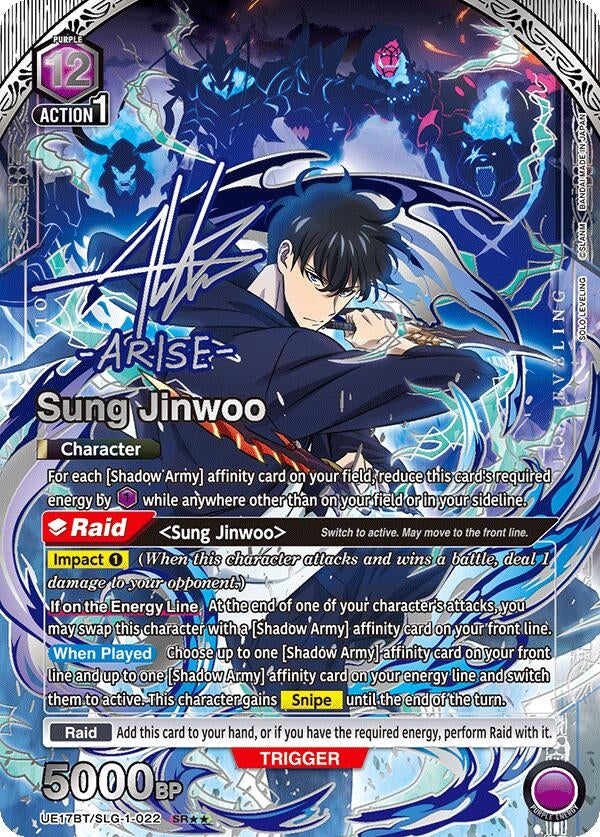 Image for Sung Jinwoo (022) (SR**) (UE17BT/SLG-1-022) (UE17BT: SOLO LEVELING) (UE17BT) - Union Arena