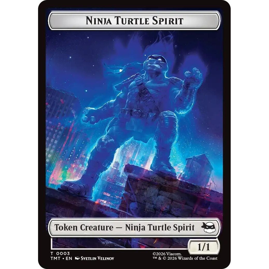 Image for Ninja Turtle Spirit // Food Double-Sided Token (3 // 8) (Teenage Mutant Ninja Turtles) - Magic: The Gathering