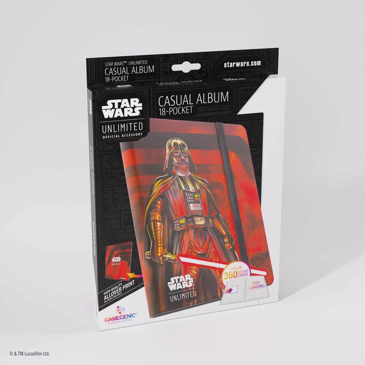 Image for Star Wars: Unlimited Casual Album 18-Pocket Side-Loading - Darth Vader - Unstoppable - Storage Albums
