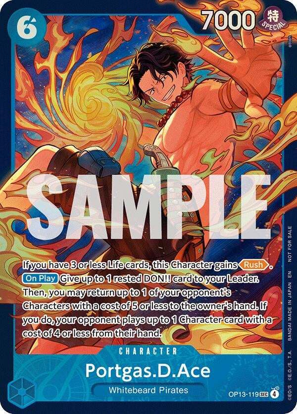 Image for Portgas.D.Ace (119) (Treasure Cup 2026) (Store) (OP13-119) (One Piece Promotion Cards) (OP-PR) - One Piece Card Game
